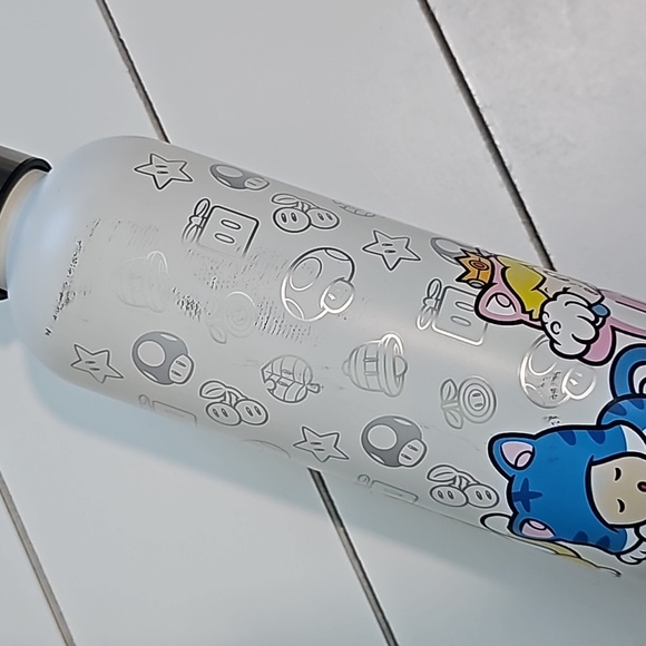 Super Mario 3D World Bowser's Fury Target Exclusive Metal Water Bottle Cat - Picture 8 of 8